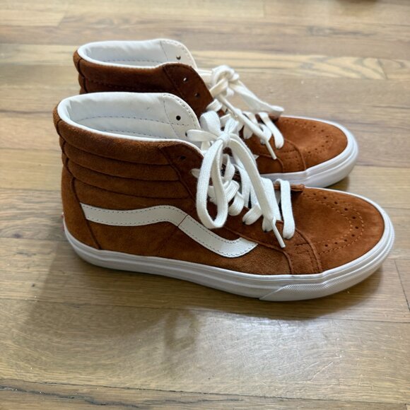 Vans Sk8-Hi Suede Shoe in Brown Pig Suede (NWOT) - Picture 7 of 9